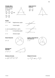 Formulas for Mathematics 3 Cheat Sheet, Page 5