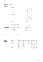 Formulas for Mathematics 3 Cheat Sheet, Page 6