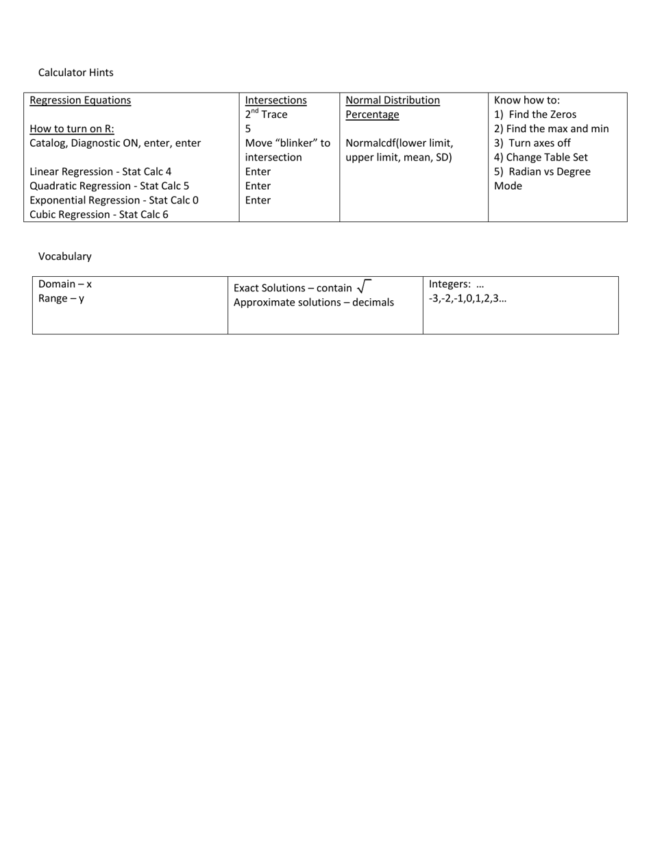 Math Iii Formula Sheet, Page 6