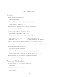 Document preview: Stl Cheat Sheet