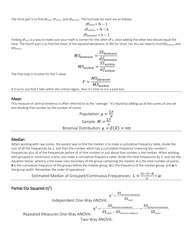 Statistics Formula Cheat Sheet, Page 3