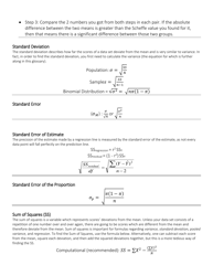 Statistics Formula Cheat Sheet, Page 6
