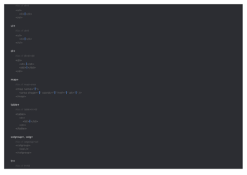 Emmet Syntax Cheat Sheet - Black, Page 19