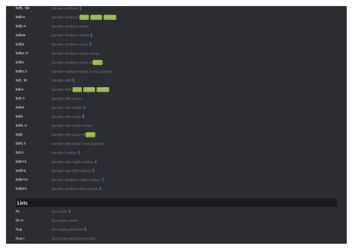 Emmet Syntax Cheat Sheet - Black, Page 38