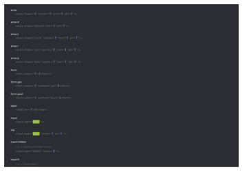 Emmet Syntax Cheat Sheet - Black, Page 8