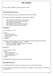 Xml Basics Cheat Sheet, Page 10