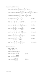 Gce as/A Level Further Mathematics Formula Sheet, Page 3