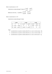Gce as/A Level Further Mathematics Formula Sheet, Page 5