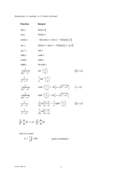 Gce as/A Level Further Mathematics Formula Sheet, Page 7