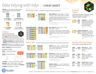 Document preview: Tidyr Cheat Sheet