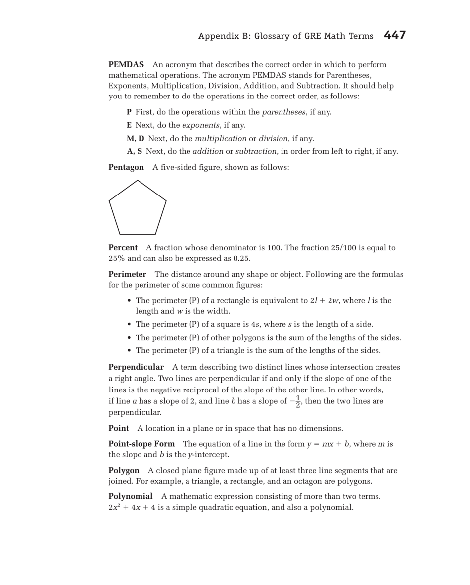 Math Cheat Sheet - Glossary of Gre Math Terms, Page 9