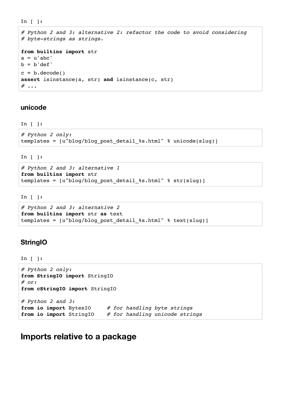Python Cheat Sheet - Writing Python 2-3 Compatible Code Download ...