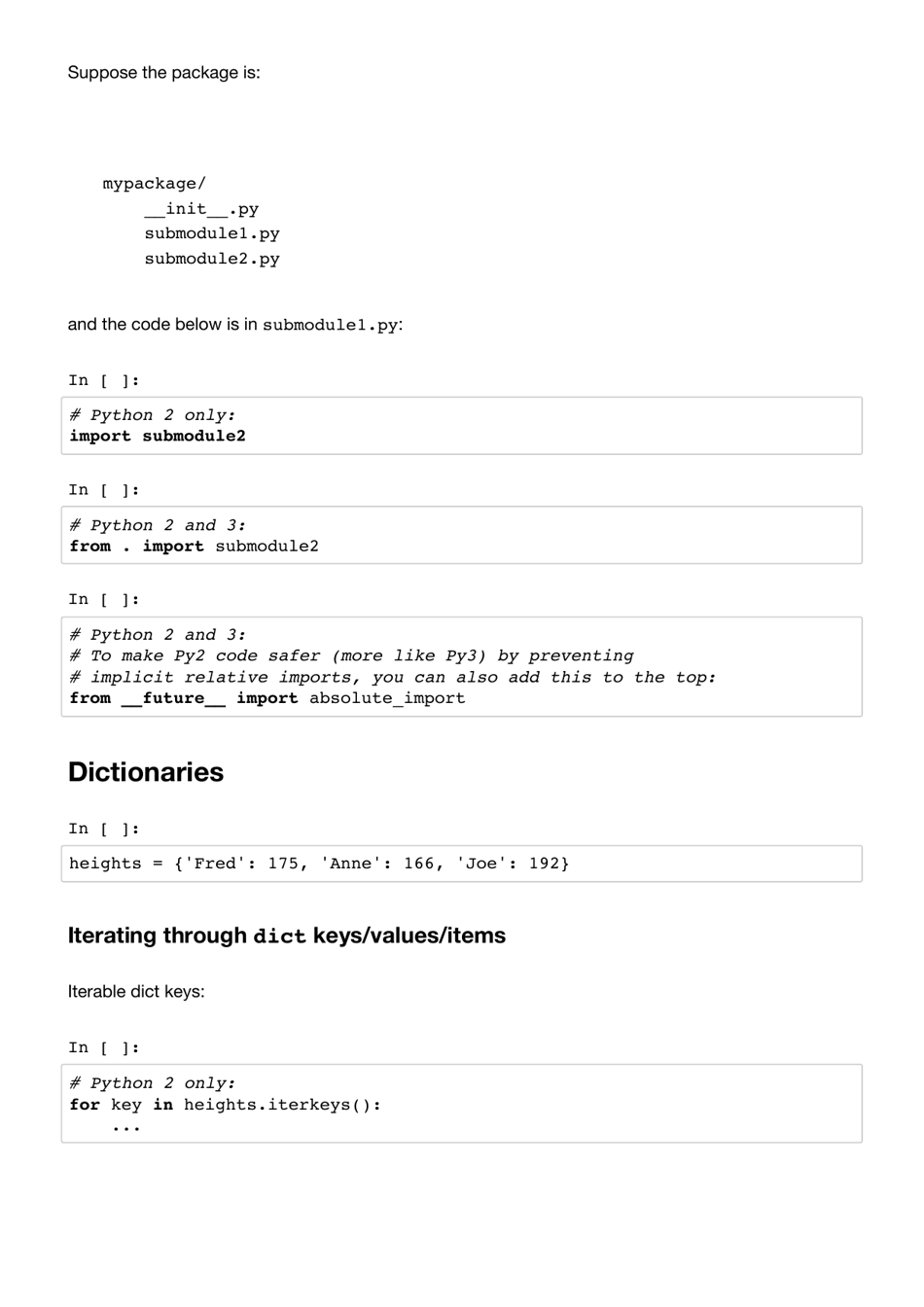 Python Cheat Sheet - Writing Python 2-3 Compatible Code Download ...