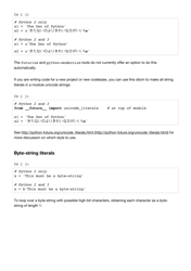 Python Cheat Sheet - Writing Python 2-3 Compatible Code, Page 8