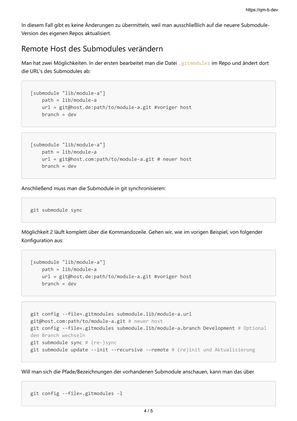 Git Submodule Cheat Sheet Download Printable PDF (German) | Templateroller