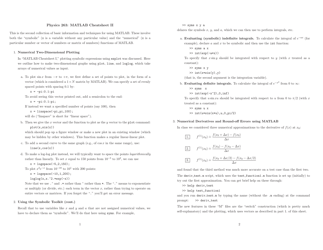 Physics 263 Matlab Cheat Sheet, Page 2