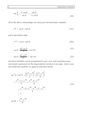 Trigonometric Identities Cheat Sheet - Formulas, Page 4