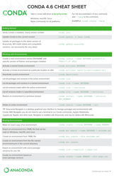 Document preview: Conda 4.6 Cheat Sheet