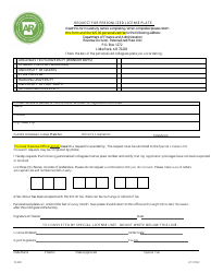 Document preview: Form 10-320 Request for Personalized License Plate - Group 4 - Arkansas