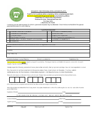 Document preview: Request for Personalized License Plate - Golf Association - Arkansas