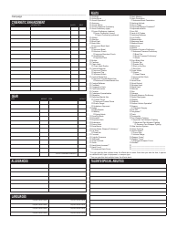 Ghost in the Shell Character Sheet Template, Page 2