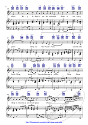 Mariah Carey - Silent Night Piano Sheet Music With Guitar Chords and Vocals, Page 2