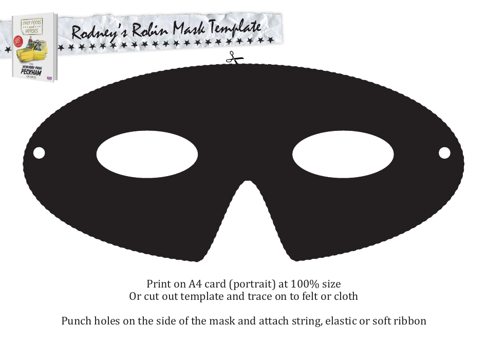 Rodney's Robin Mask Template - Accomplish the Perfect Robin Mask Costume