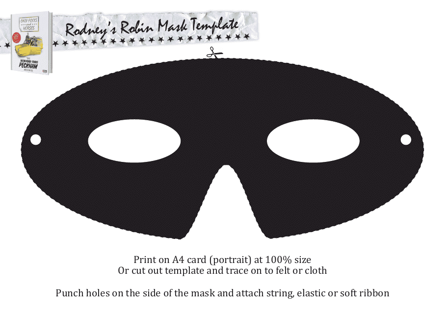 Rodney's Robin Mask Template