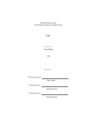 Masters Research/Thesis Proposal Template - Arizona State University, Page 2