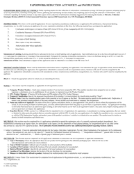 EPA Form 8570-1 Application for Pesticide, Page 2