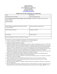 Health Care Provider Application for Certification - Delaware, Page 4