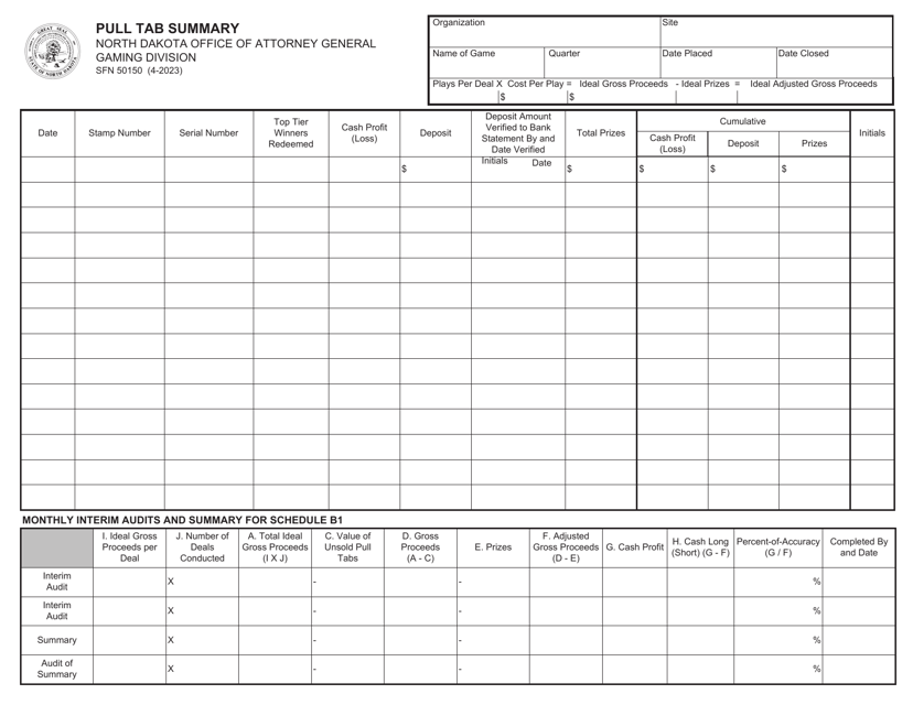 Form SFN50150  Printable Pdf