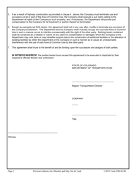 CDOT Form 986 Common Use Agreement - Colorado, Page 2
