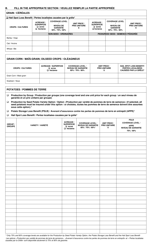 Agricultural Insurance Application - New Brunswick, Canada (English/French), Page 2