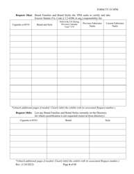 Form TT-19 NPM Certification Application for Non-participating Tobacco Product Manufacturers (Npm) - Virginia, Page 4