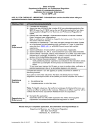 Document preview: Form DBPR LA3 Application for Licensure: Endorsement - Florida