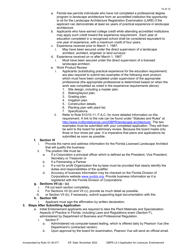 Form DBPR LA3 Application for Licensure: Endorsement - Florida, Page 12