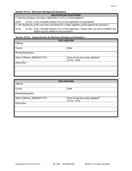 Form DBPR LA1 Application for Licensure: Examination - Florida, Page 9