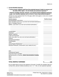Form PG-205 Guardianship Implementation Report and Inventory - Alaska, Page 9