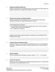 Form PG-220 Conservatorship Mplementation Report and Inventory - Alaska, Page 3