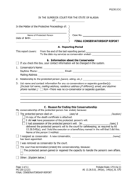 Form PG-230 Final Conservatorship Report - Alaska, Page 2
