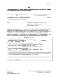 Form PG-215 Final Guardianship Report - Alaska, Page 14