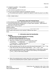 Form PG-215 Final Guardianship Report - Alaska, Page 3