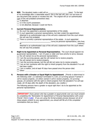 Form P-320 Request to Start Formal Probate and Appoint a Personal Representative When There Is a Will (Petition for Formal Probate of Will and Appointment of Personal Representative) - Alaska, Page 2