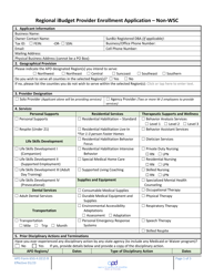 Document preview: APD Form 65G-4.0215 B Regional Ibudget Provider Enrollment Application - Non-wsc - Florida