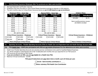 Employee Benefit Enrollment Form - Stanislaus County, California, Page 5