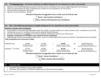 Employee Benefit Enrollment Form - Stanislaus County, California, Page 6
