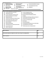 Application for Dvr Employment Services - Delaware, Page 4