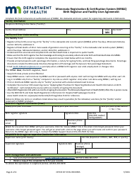 Document preview: Minnesota Registration & Certification System (Mr&c) Birth Registrar and Facility User Agreement - Minnesota