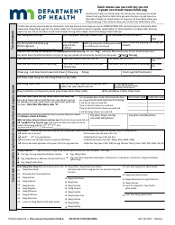 Worksheet for Creating Your Child&#039;s Birth Record - Minnesota (Hmong), Page 5